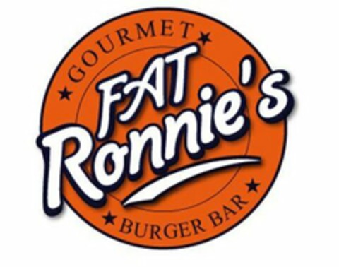 FAT RONNIE'S GOURMET BURGER BAR Logo (USPTO, 27.04.2018)