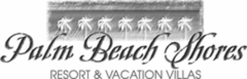 PALM BEACH SHORES RESORT & VACATION VILLAS Logo (USPTO, 17.07.2018)