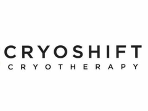 CRYOSHIFT CRYOTHERAPY Logo (USPTO, 25.09.2018)
