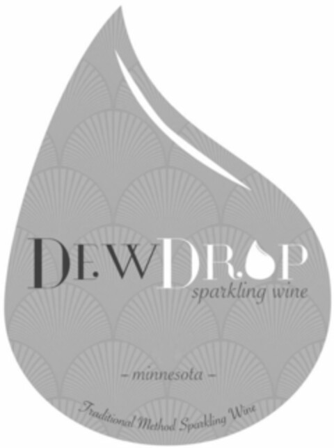DEW DROP SPARKLING WINE -MINNESOTA-TRADITIONAL METHOD SPARKLING WINE Logo (USPTO, 02/06/2019)