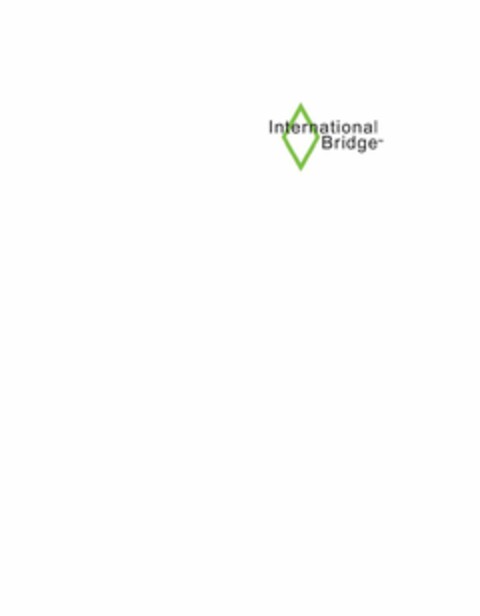 INTERNATIONAL BRIDGE Logo (USPTO, 28.02.2019)