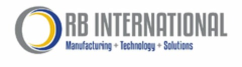 RB INTERNATIONAL MANUFACTURING + TECHNOLOGY + SOLUTIONS Logo (USPTO, 07/30/2019)