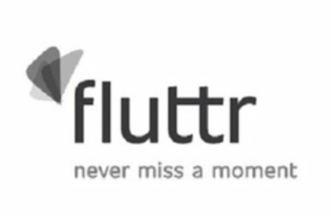 FLUTTR NEVER MISS A MOMENT Logo (USPTO, 10/16/2019)