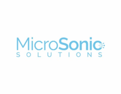 MICROSONIC SOLUTIONS Logo (USPTO, 03/27/2020)