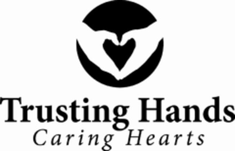 TRUSTING HANDS CARING HEARTS Logo (USPTO, 06.10.2009)