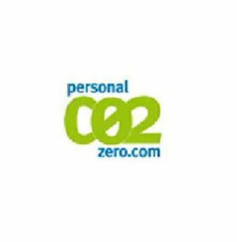 PERSONAL CO2 ZERO.COM Logo (USPTO, 18.11.2009)