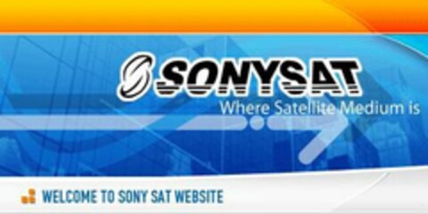 S SONYSAT WHERE SATELLITE MEDIUM IS WELCOME TO SONY SAT WEBSITE Logo (USPTO, 31.01.2010)