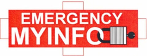 EMERGENCY MYINFO Logo (USPTO, 04.03.2010)