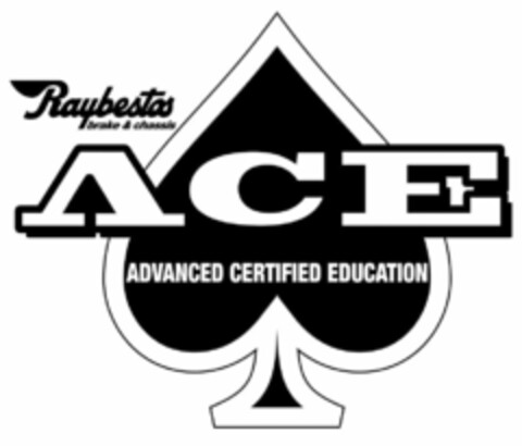 ACE RAYBESTOS ADVANCED CERTIFIED EDUCATION BRAKE & CHASSIS Logo (USPTO, 11.05.2010)