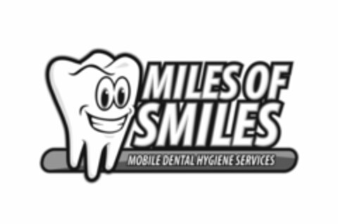 MILES OF SMILES MOBILE DENTAL HYGIENE SERVICES Logo (USPTO, 27.06.2011)