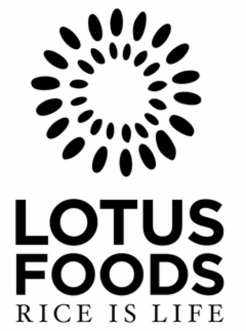 LOTUS FOODS RICE IS LIFE Logo (USPTO, 19.09.2011)