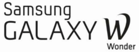 SAMSUNG GALAXY W WONDER Logo (USPTO, 10/13/2011)