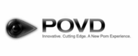 POVD INNOVATIVE. CUTTING EDGE. A NEW PORN EXPERIENCE. Logo (USPTO, 07.02.2014)