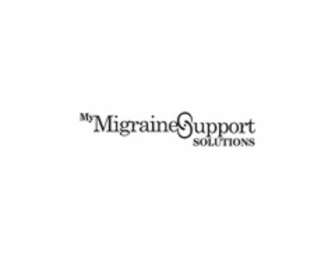 MY MIGRAINE SUPPORT SOLUTIONS Logo (USPTO, 11.04.2014)