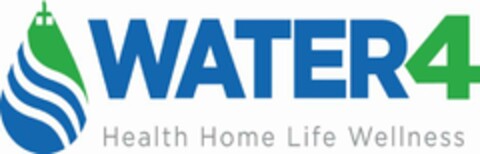 WATER4 HEALTH HOME LIFE WELLNESS Logo (USPTO, 04/23/2014)