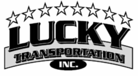 LUCKY TRANSPORTATION INC. Logo (USPTO, 05/30/2015)