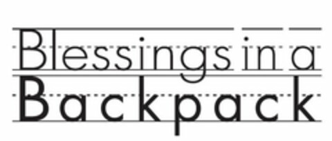 BLESSINGS IN A BACKPACK Logo (USPTO, 07.04.2016)