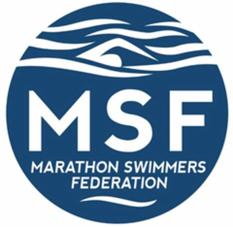 MSF MARATHON SWIMMERS FEDERATION Logo (USPTO, 27.06.2016)