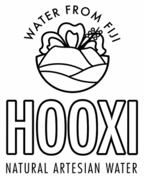 WATER FROM FIJI HOOXI NATURAL ARTESIAN WATER Logo (USPTO, 15.05.2017)