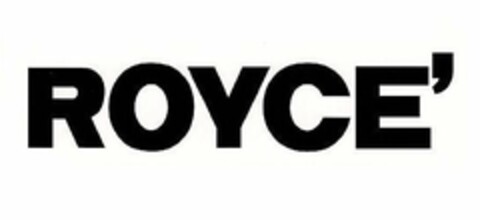 ROYCE' Logo (USPTO, 10/11/2017)