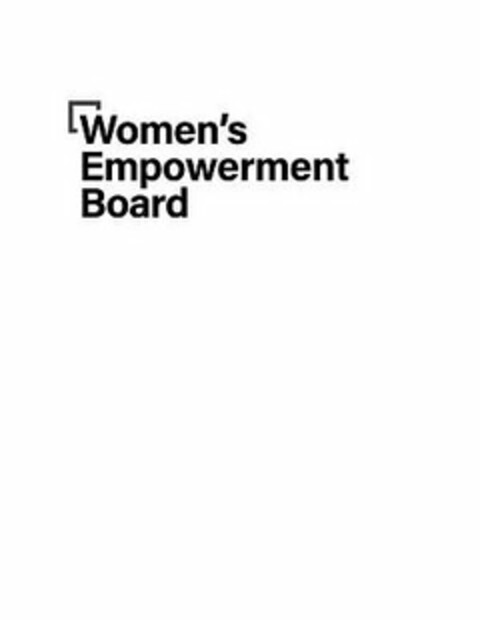 WOMEN'S EMPOWERMENT BOARD Logo (USPTO, 31.05.2018)