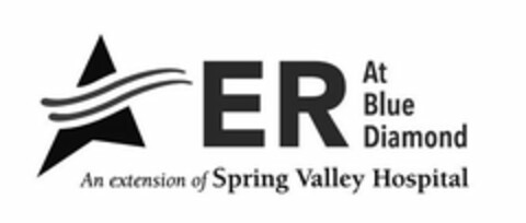 ER AT BLUE DIAMOND AN EXTENSION OF SPRING VALLEY HOSPITAL Logo (USPTO, 14.06.2018)