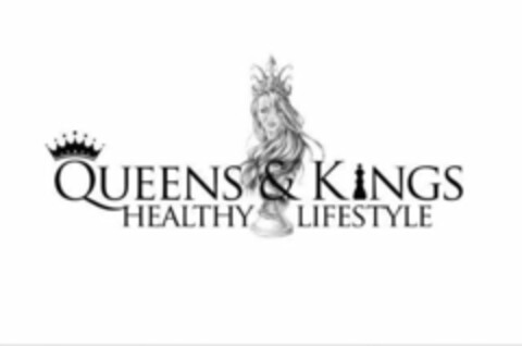 QUEENS & KINGS HEALTHY LIFESTYLE Logo (USPTO, 07/06/2018)