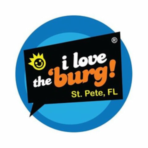 I LOVE THE 'BURG! ST. PETE, FL Logo (USPTO, 24.08.2018)