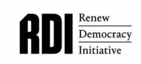 RDI RENEW DEMOCRACY INITIATIVE Logo (USPTO, 06.12.2018)