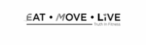 EAT · MOVE · LIVE TRUTH IN FITNESS Logo (USPTO, 20.05.2019)