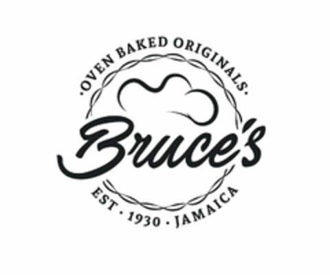 BRUCE'S · OVEN BAKED ORIGINALS · EST · 1930 · JAMAICA Logo (USPTO, 02.07.2019)