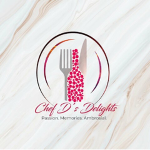 CHEF D'S DELIGHTS, PASSION, MEMORIES, AMBROSIAL Logo (USPTO, 17.07.2020)