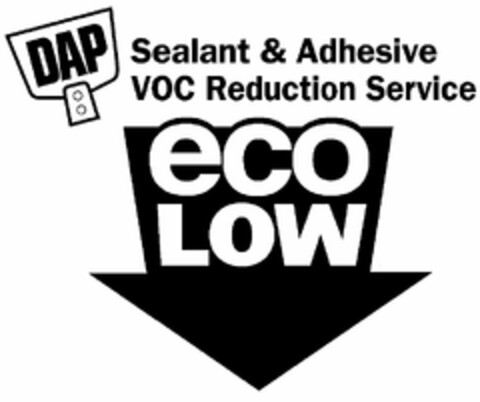 DAP SEALANT & ADHESIVE VOC REDUCTION SERVICE ECOLOW Logo (USPTO, 25.11.2009)