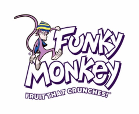 FUNKY MONKEY FRUIT THAT CRUNCHES! Logo (USPTO, 03.08.2010)