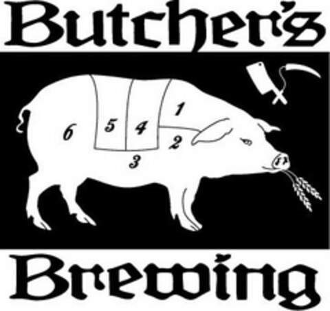 BUTCHER'S BREWING 123456 Logo (USPTO, 05.07.2012)