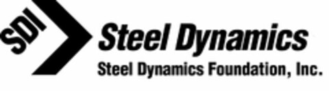 SDI STEEL DYNAMICS STEEL DYNAMICS FOUNDATION, INC. Logo (USPTO, 08.08.2012)