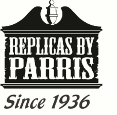 REPLICAS BY PARRIS SINCE 1936 Logo (USPTO, 05.09.2012)