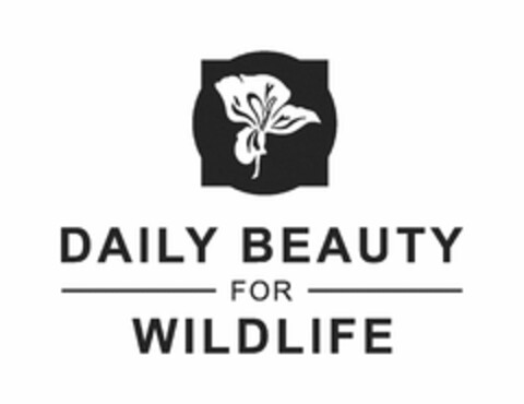 DAILY BEAUTY FOR WILDLIFE Logo (USPTO, 12.09.2012)