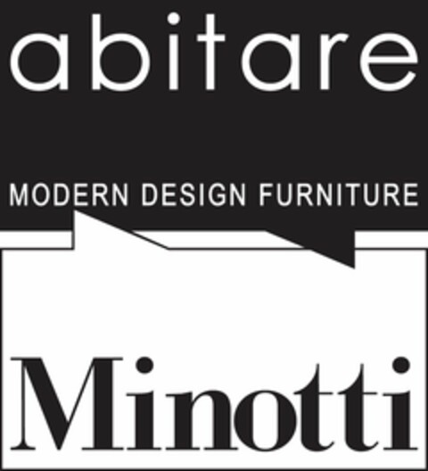 ABITARE MODERN DESIGN FURNITURE MINOTTI Logo (USPTO, 04.12.2012)