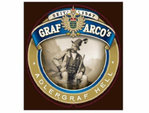 GRAF ARCO'S ADLERGRAF HELL SEIT 1567 Logo (USPTO, 17.09.2013)