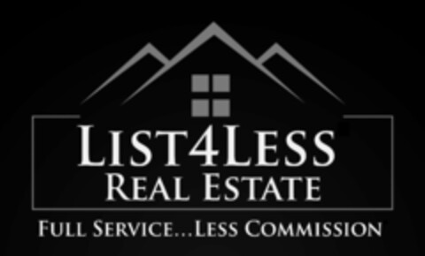 LIST4LESS REAL ESTATE FULL SERVICE...LESS COMMISSION Logo (USPTO, 04/07/2014)