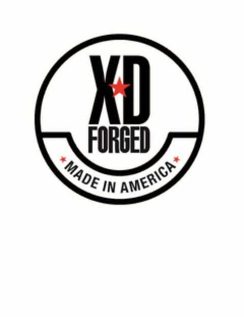 XD FORGED MADE IN AMERICA Logo (USPTO, 29.01.2015)