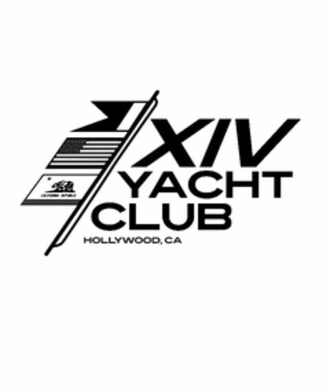 XIV YACHT CLUB HOLLYWOOD, CA Logo (USPTO, 13.04.2015)