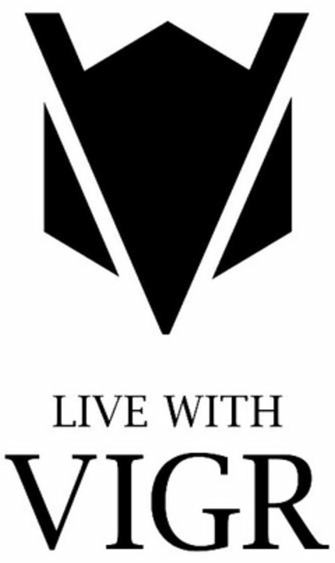 LIVE WITH VIGR V Logo (USPTO, 09/19/2016)