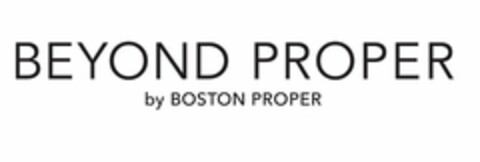 BEYOND PROPER BY BOSTON PROPER Logo (USPTO, 16.07.2018)