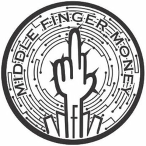 MIDDLE FINGER MONEY MFM Logo (USPTO, 03/22/2019)