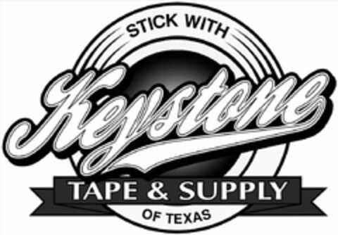 STICK WITH KEYSTONE TAPE & SUPPLY OF TEXAS Logo (USPTO, 12.04.2019)