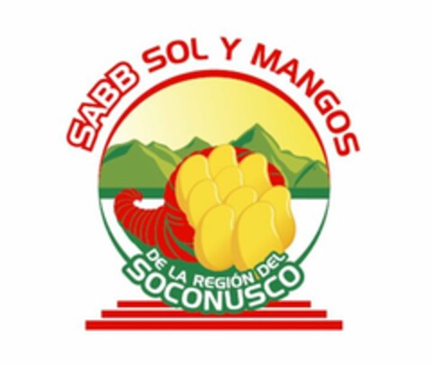 SABB SOL Y MANGOS DE LA REGIÓN DEL SOCONUSCO Logo (USPTO, 07/16/2019)