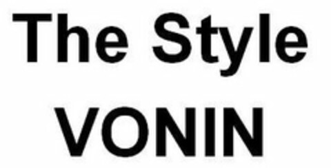 THE STYLE VONIN Logo (USPTO, 04.06.2020)