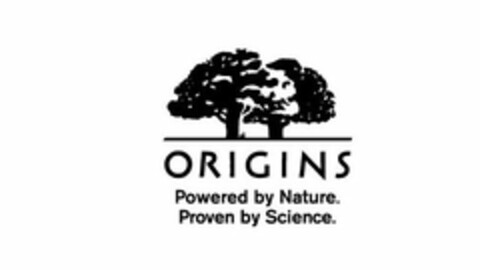 ORIGINS POWERED BY NATURE. PROVEN BY SCIENCE. Logo (USPTO, 21.04.2009)